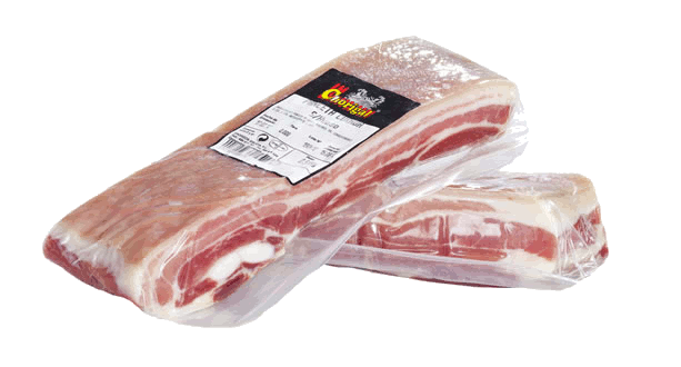 Panceta Curada sin Hueso Trozos Al Vacío